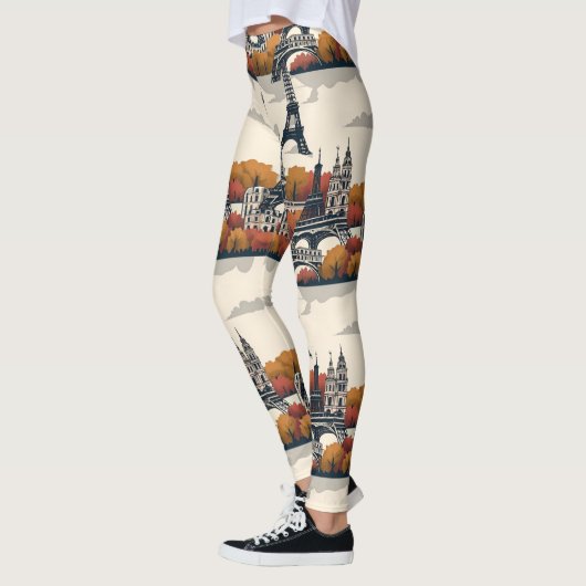 エッフェルタワースタイルトレンディーパリ レギンス (左)