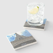 エッフェルタワーストーンコースターカスタマイズ-それ！ ストーンコースター (横)