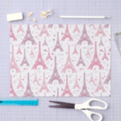 エッフェルタワーズとハート 薄葉紙 (クラフト)