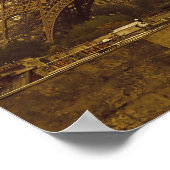 エッフェルタワーセピア ポスター (角)