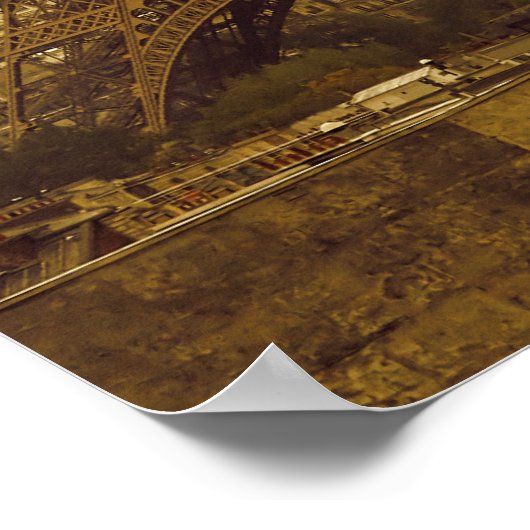 エッフェルタワーセピア ポスター (角)