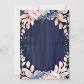 エッフェルタワーダイアモンズネイビーブルーバラキンセアニェラ 招待状 (裏面)