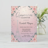 エッフェルタワーダイアモンズフラワーズピンクキンセアニラ 招待状 (スタンド正面)