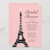エッフェルタワートゥインクルズブライダルシャワー招待状 招待状 (正面/裏面)