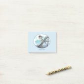 エッフェルタワーノート4" x 3" -おもしろい ポストイット (デスク上)