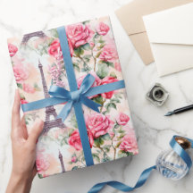 エッフェルタワーパターンパリシックフランスのバラ