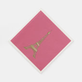 エッフェルタワーパリをテーマにしたパーティー紙ナプキンス スタンダードランチョンナプキン (角)