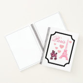 エッフェルタワーパリアートスケッチブック ノートブック (内部)