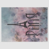 エッフェルタワーパリアールヌーボーレタリングデコページ 薄葉紙 (正面)