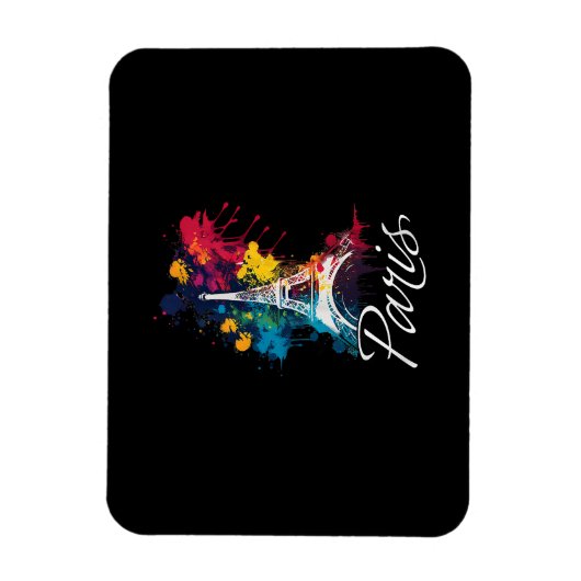 エッフェルタワーパリガールズトラベルホリデイフランスソウ マグネット (縦)