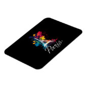 エッフェルタワーパリガールズトラベルホリデイフランスソウ マグネット (左側)