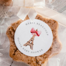 エッフェルタワーパリサンキュー ラウンドシール