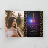 エッフェルタワーパリシティオブライツキンチェニェラ 招待状 (内部)