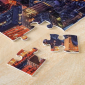 エッフェルタワーパリシティナイトヨーロッパトラベルフォト ジグソーパズル (側面)