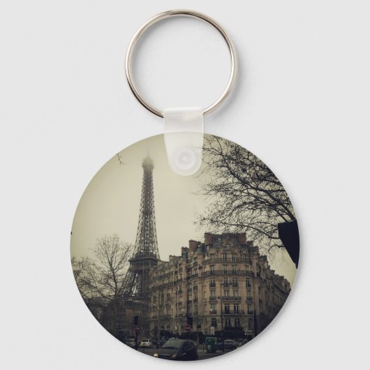 エッフェルタワーパリシティ建物建築 キーホルダー (正面)