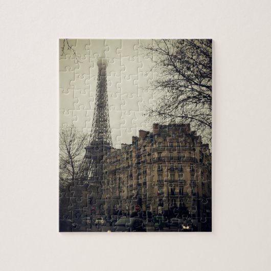 エッフェルタワーパリシティ建物建築 ジグソーパズル (縦)