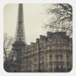 エッフェルタワーパリシティ建物建築 スクエアシール