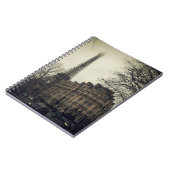 エッフェルタワーパリシティ建物建築 ノートブック (左側)