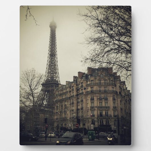 エッフェルタワーパリシティ建物建築 フォトプラーク (正面)