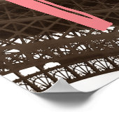 エッフェルタワーパリセピアヴィンテージ ポスター (角)