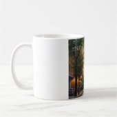 エッフェルタワーパリトラベルヴィンテージレトロアート コーヒーマグカップ (左)