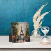 エッフェルタワーパリトラベルヴィンテージレトロアート フォトプラーク (インサイチュ)