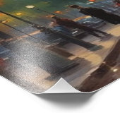 エッフェルタワーパリトラベルヴィンテージレトロアート フォトプリント            (角)