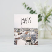 エッフェルタワーパリハンドレターポストカード インビテーションポストカード (スタンド正面)