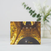 エッフェルタワーパリバイムーンライト ポストカード (スタンド正面)