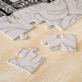 エッフェルタワーパリピンクマグノリア ジグソーパズル (側面)