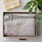 エッフェルタワーパリピンクマグノリア 薄葉紙 (ギフト)