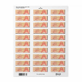 エッフェルタワーパリフランスのデザイナーラベル ラベル (フルシート)