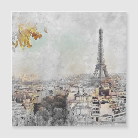 エッフェルタワーパリフランスアートプリント – アイコニック (正面)
