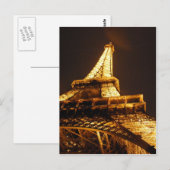 エッフェルタワーパリフランススプリングタイムバケーション ポストカード (正面/裏面)