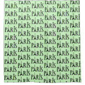 エッフェルタワーパリフランスデザイン シャワーカーテン (正面)