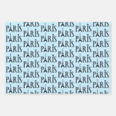 エッフェルタワーパリフランスデザイン ラッピングペーパーシート (正面3)