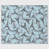 エッフェルタワーパリフランスデザイン ラッピングペーパー (フラット)