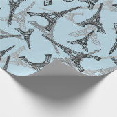 エッフェルタワーパリフランスデザイン ラッピングペーパー (角)