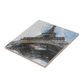 エッフェルタワーパリフランスパリジャンウォールデコル タイル (側面)