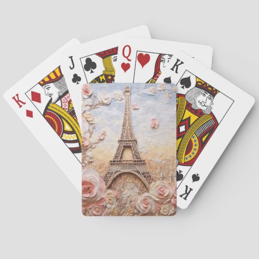 エッフェルタワーパリフランスピフランスのンクフローラ トランプ (裏面)