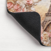 エッフェルタワーパリフランスピフランスのンクフローラ マウスパッド (コーナー)