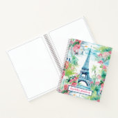 エッフェルタワーパリフランスフローラアーティストSketchbook ノートブック (内部)
