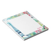 エッフェルタワーパリフランスフローラ ノートパッド (アングル)