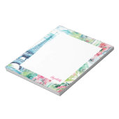 エッフェルタワーパリフランスフローラ ノートパッド (回転)