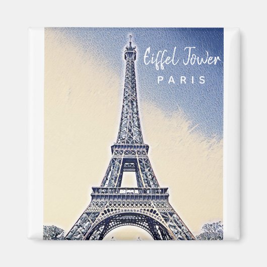 エッフェルタワーパリフランスランドマーク マグネット (正面)