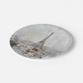 エッフェルタワーパリフランス紙プレートシックトラベル ペーパープレート (アングル)