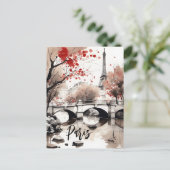 エッフェルタワーパリフランス ポストカード (スタンド正面)