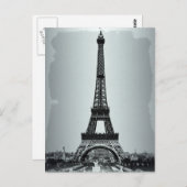 エッフェルタワーパリフランス ポストカード (正面/裏面)
