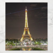 エッフェルタワーパリフランス ワインラベル (シングルラベル)