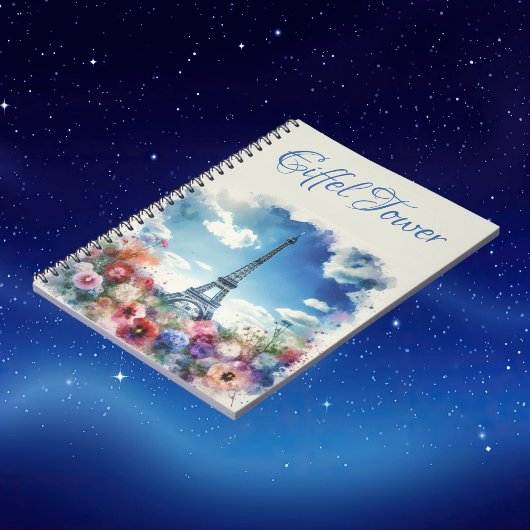 エッフェルタワーパリフローラモノグラム | ノートブック